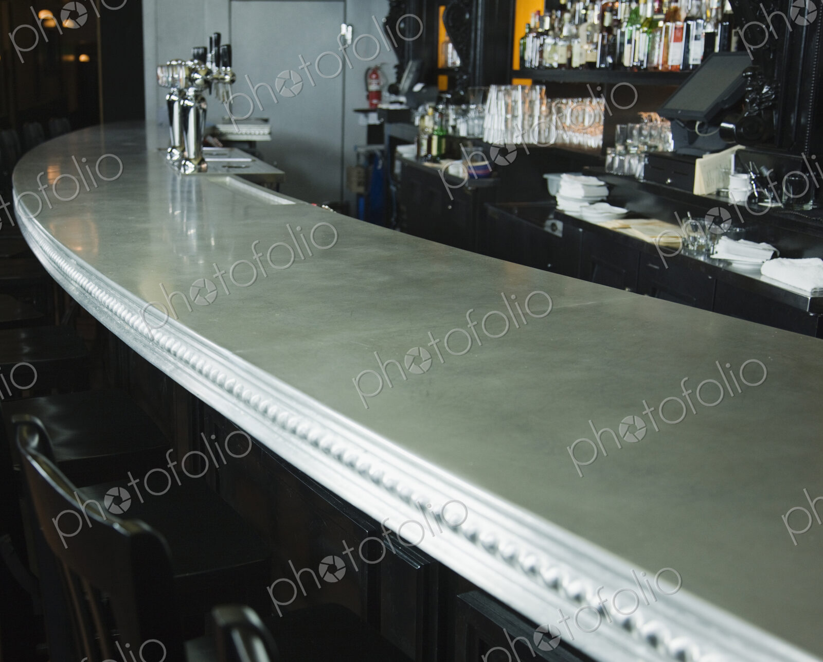 Bar at a French Restaurant.