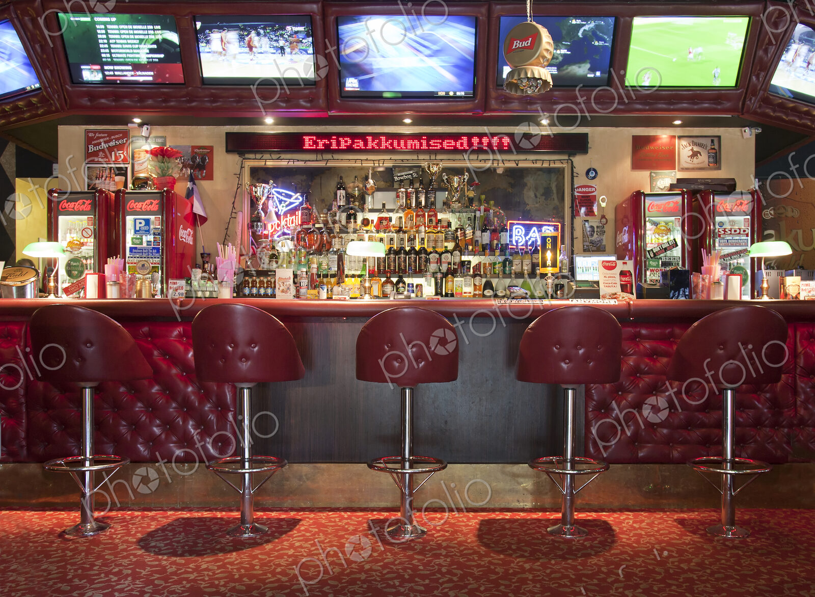 Bar at an American Style Diner
