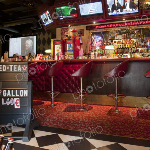 Bar at an American Style Diner Bar at an American Style Diner