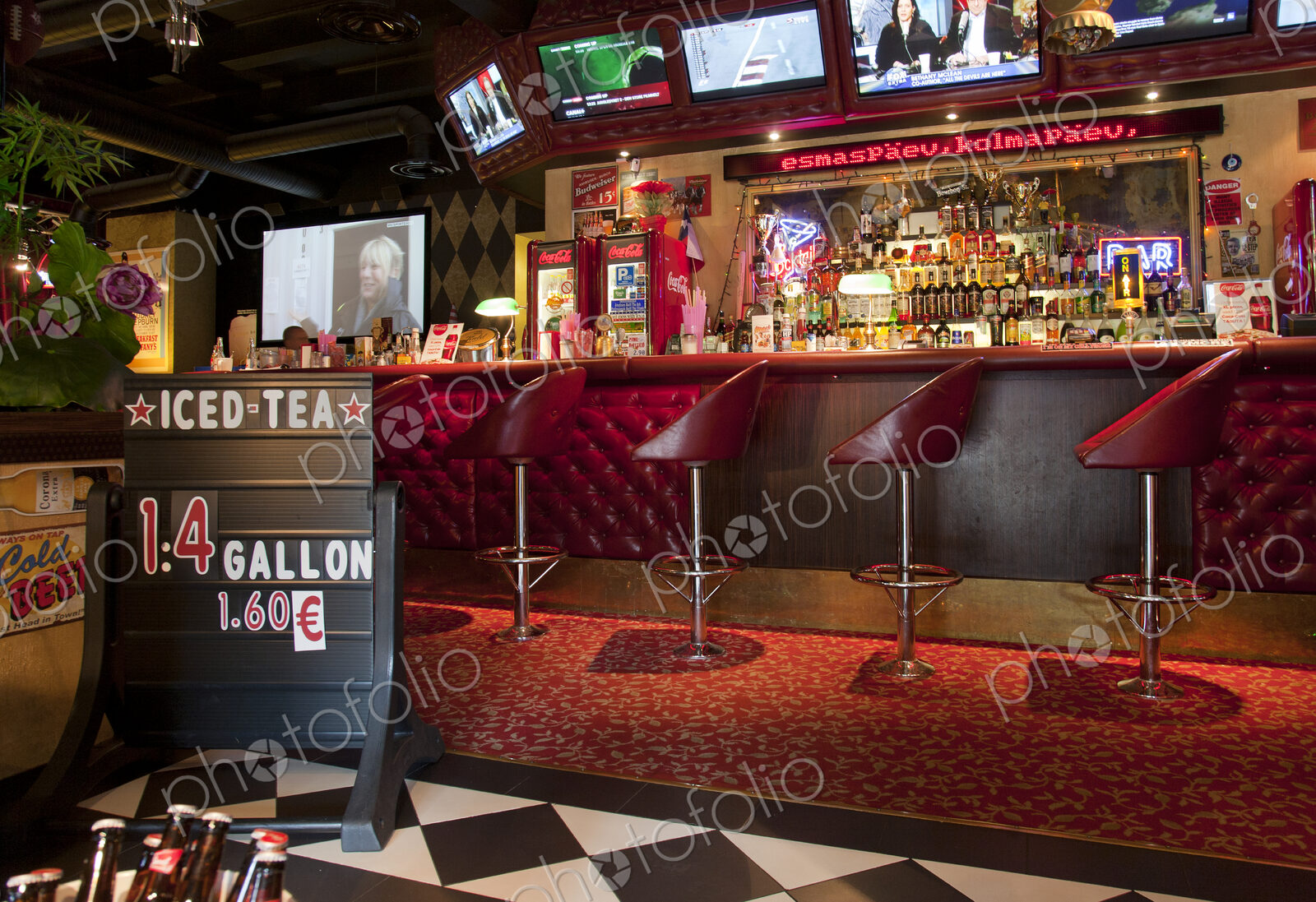 Bar at an American Style Diner