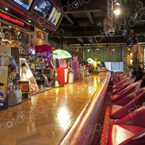 Bar at an American Style Diner Bar at an American Style Diner