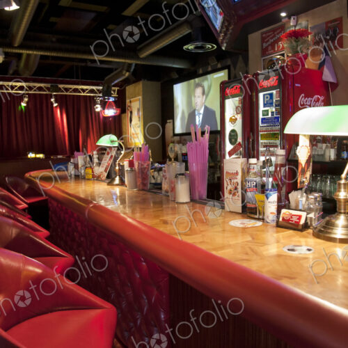 Bar at an American Style Diner Bar at an American Style Diner