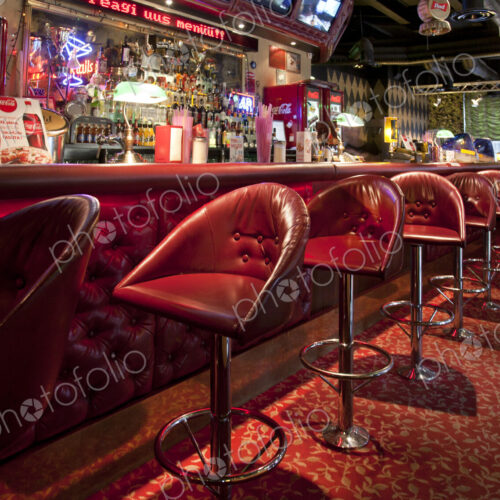 Bar at an American Style Diner