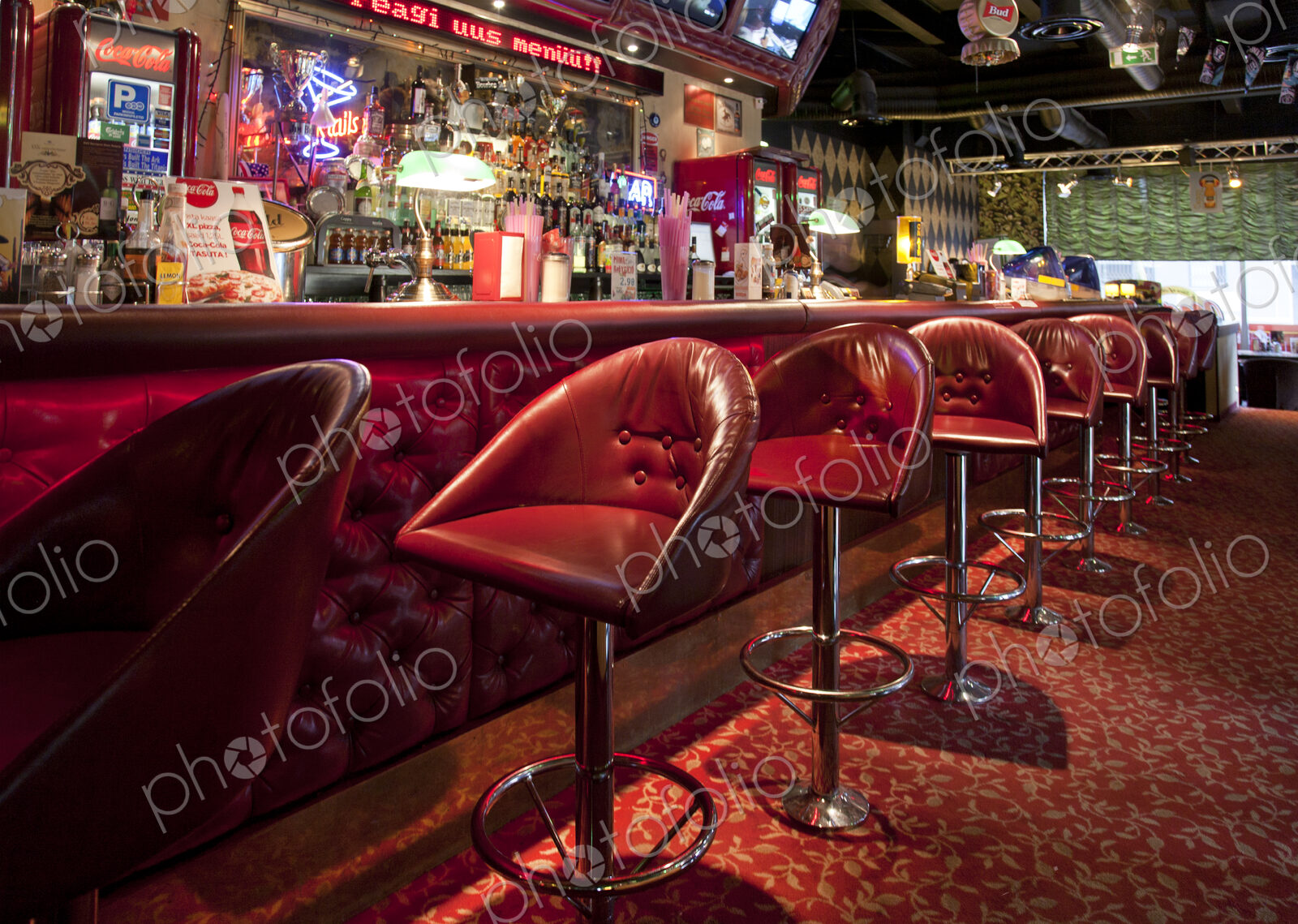 Bar at an American Style Diner