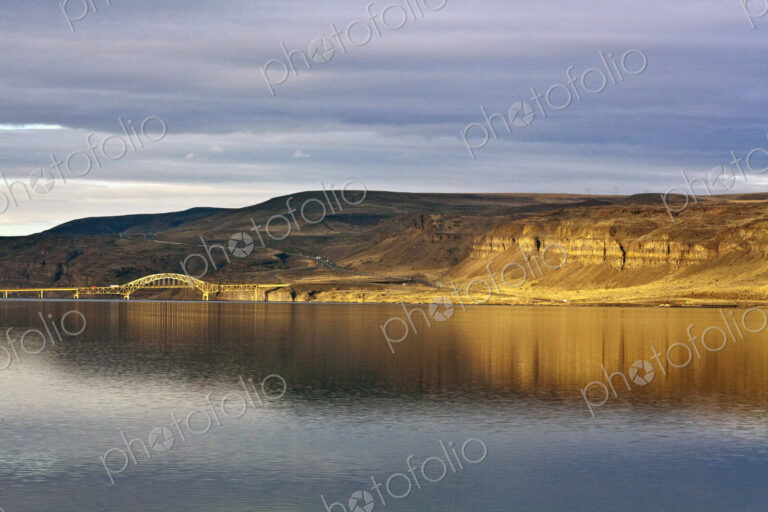Barren Cliff Face Reflected in Water