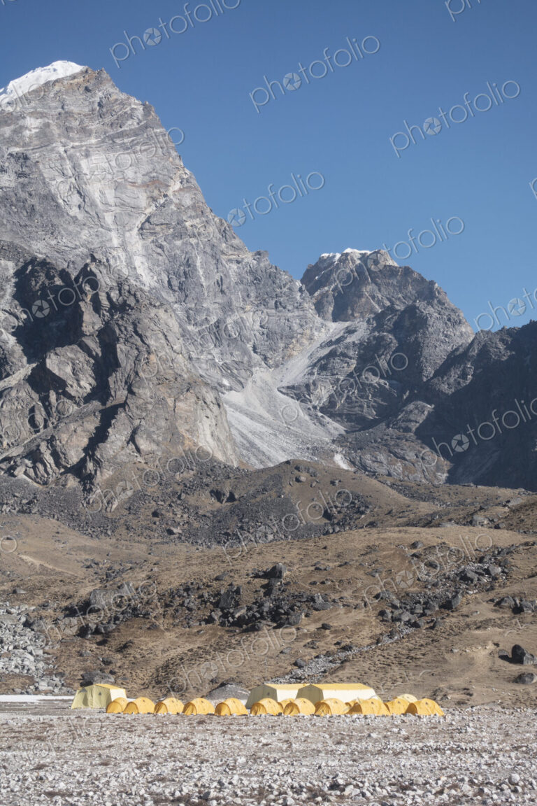 Base camp tents, Lobuche, Khumbu region, Nepal