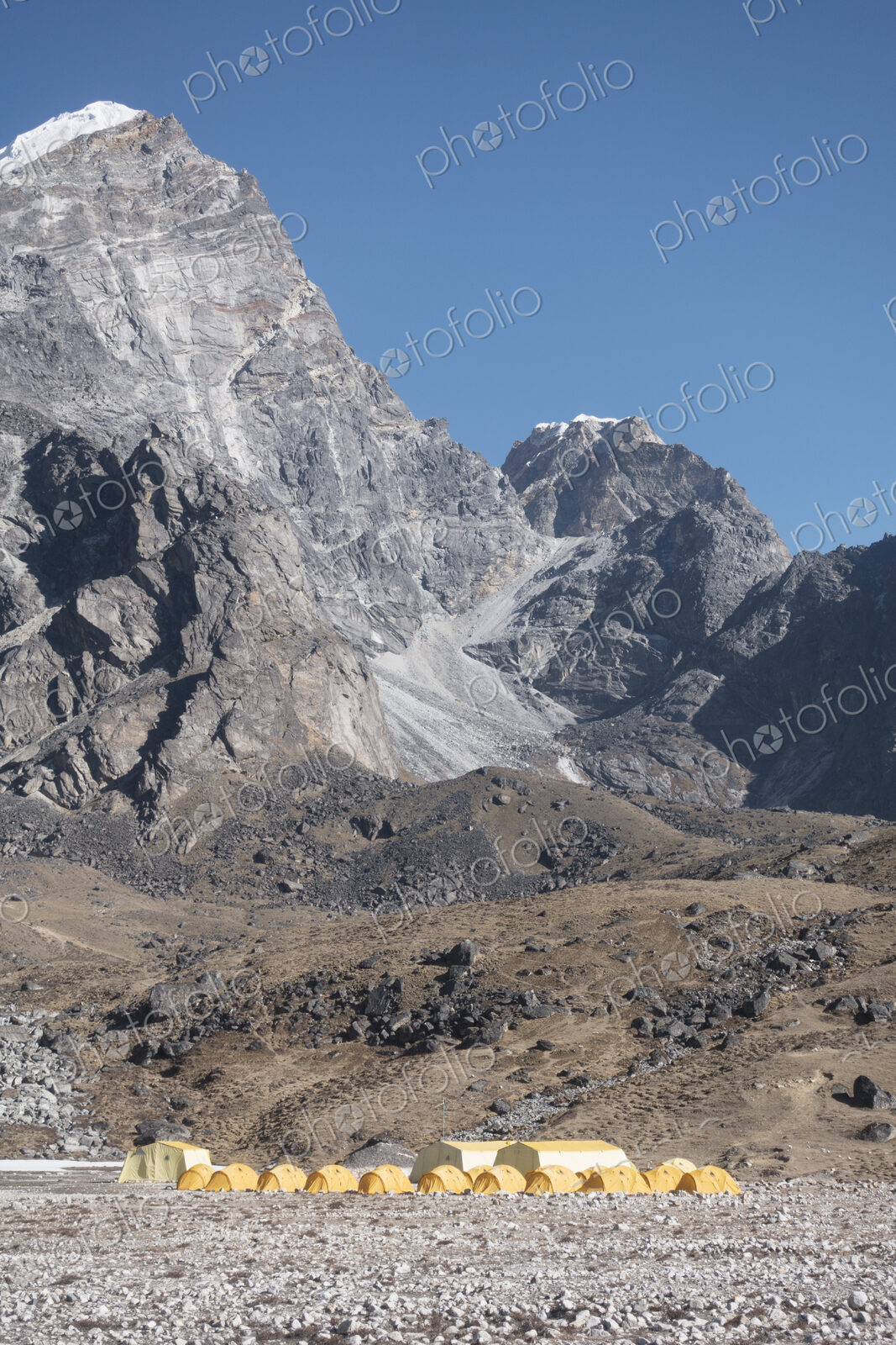 Base camp tents, Lobuche, Khumbu region, Nepal