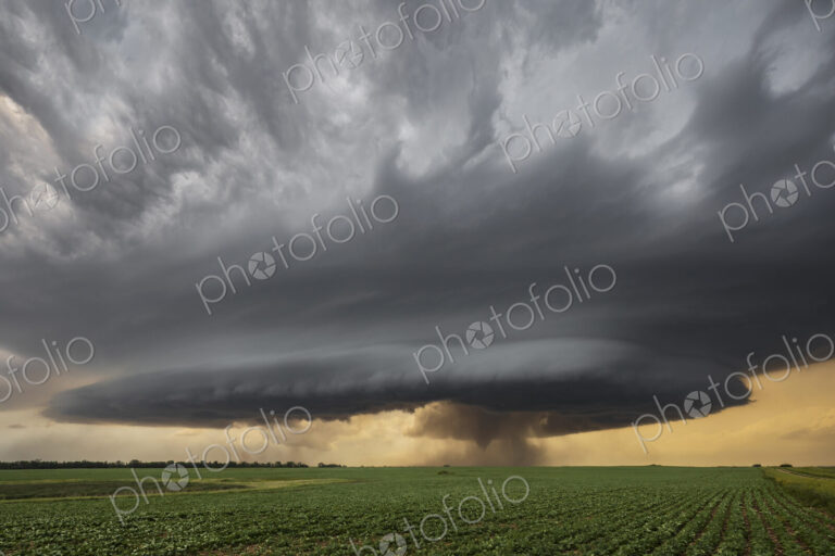 Base of a Supercell Showing the RFD, Rear Flank Downdraft Cut