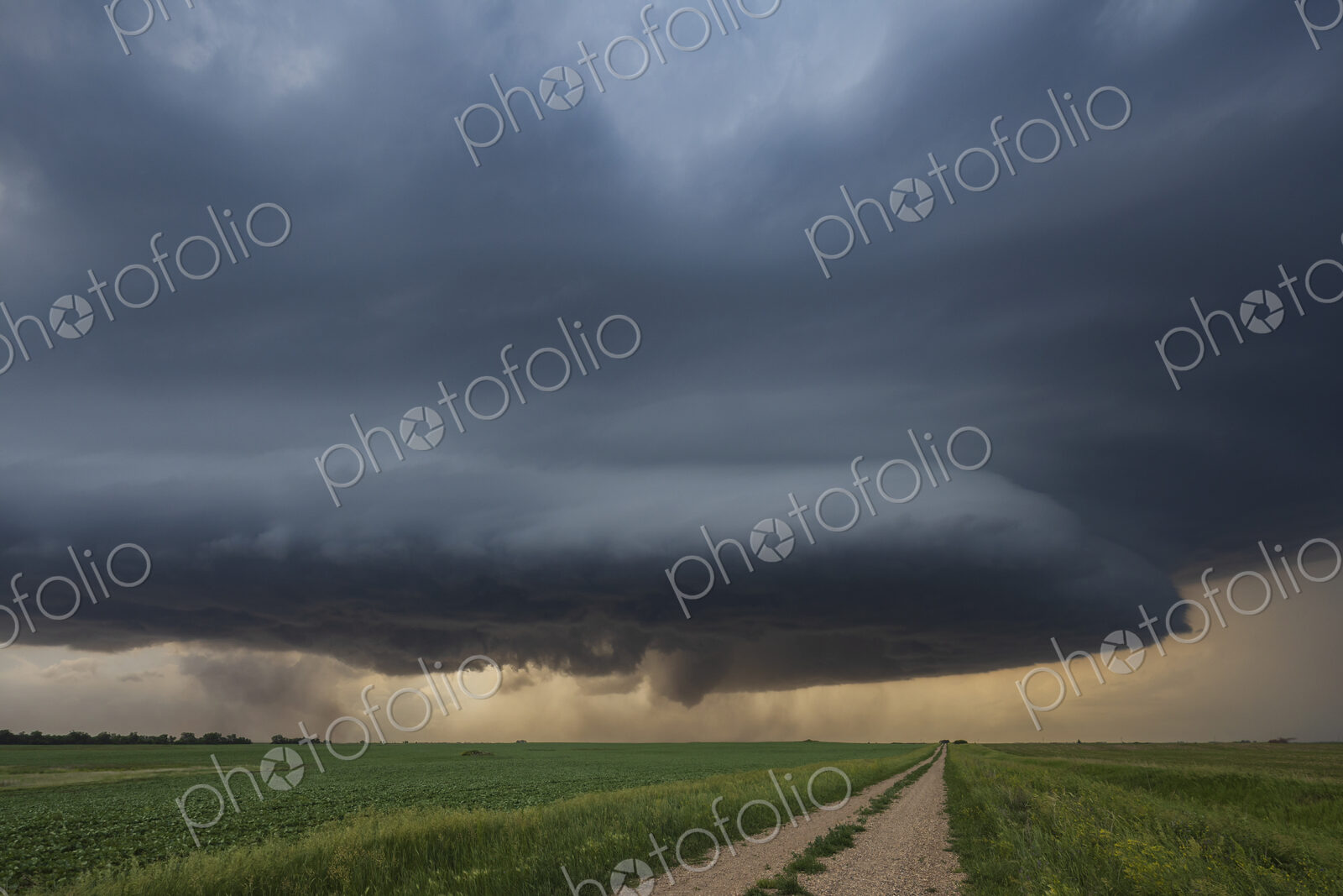 Base of a Supercell Showing the RFD, Rear Flank Downdraft Cut