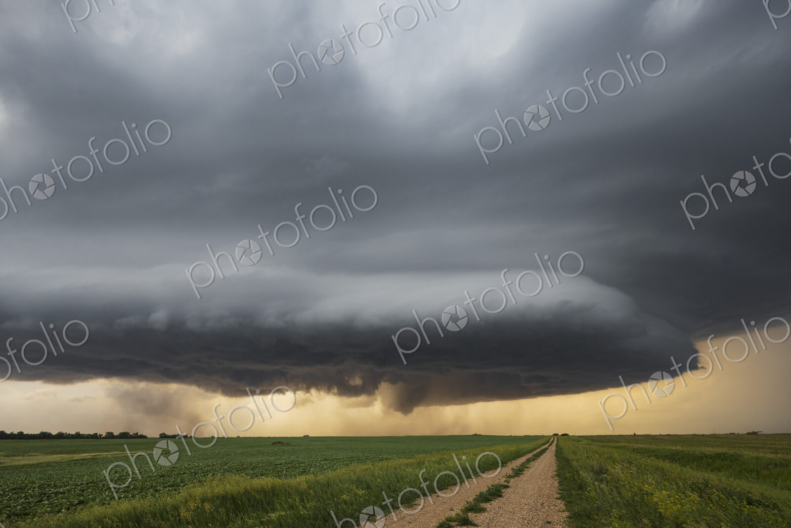Base of a Supercell Showing the RFD, Rear Flank Downdraft Cut