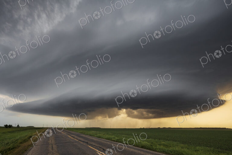 Base of a Supercell Showing the RFD, Rear Flank Downdraft Cut