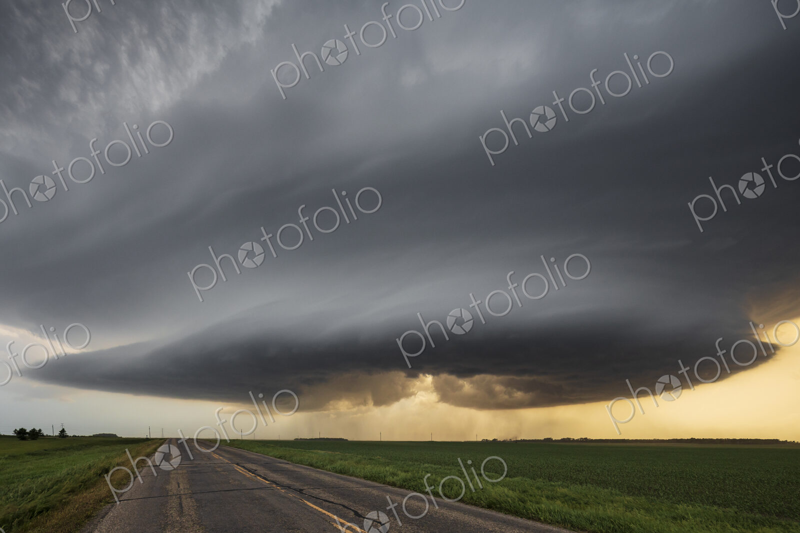 Base of a Supercell Showing the RFD, Rear Flank Downdraft Cut