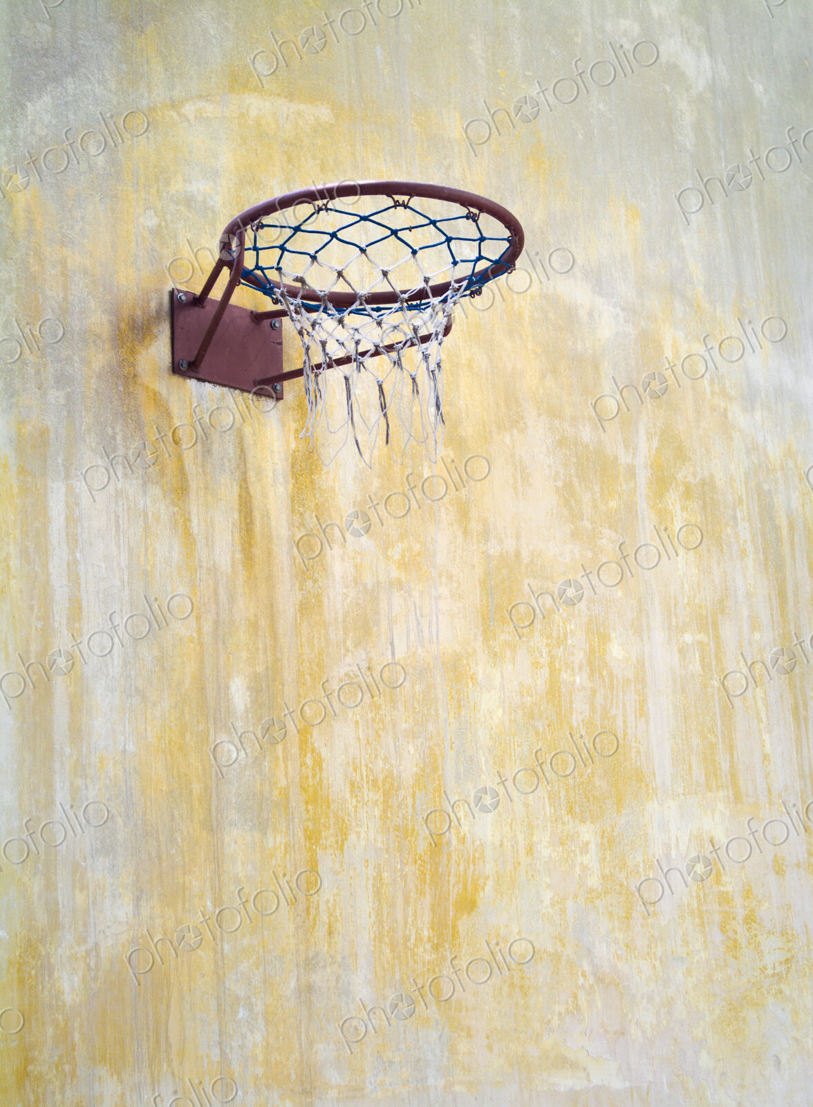 Basketball Hoop Mounted on a Wall