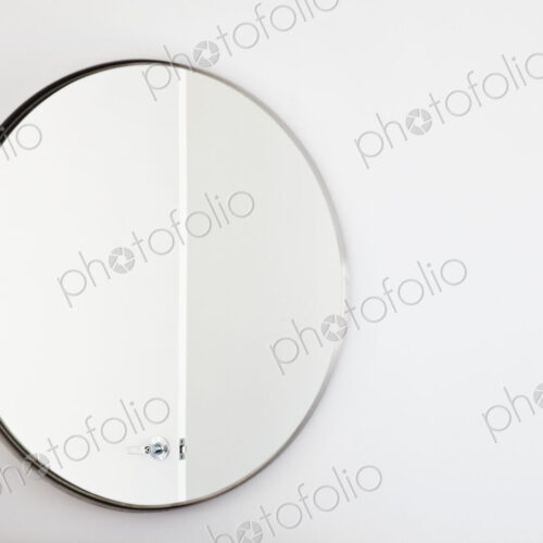 Bathroom mirror.