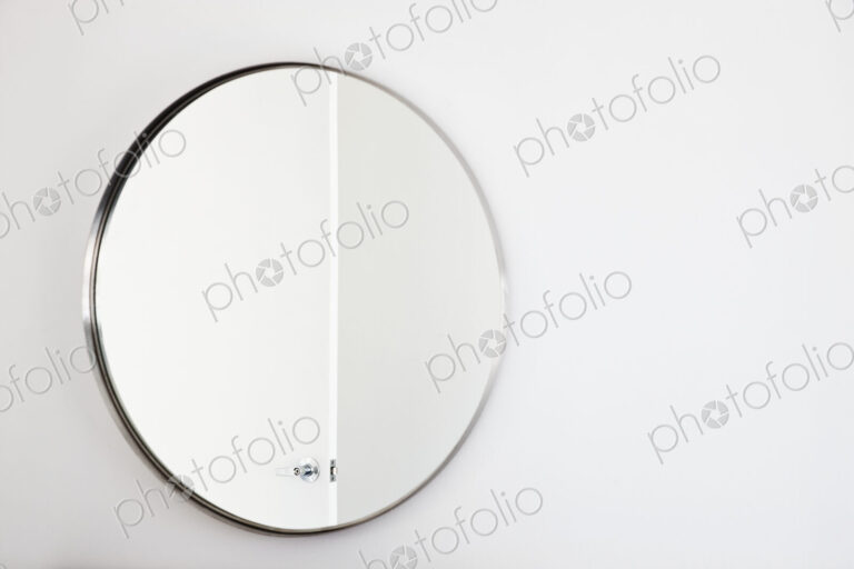 Bathroom mirror.