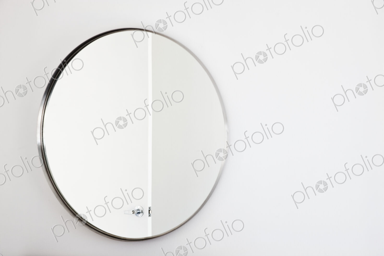 Bathroom mirror.