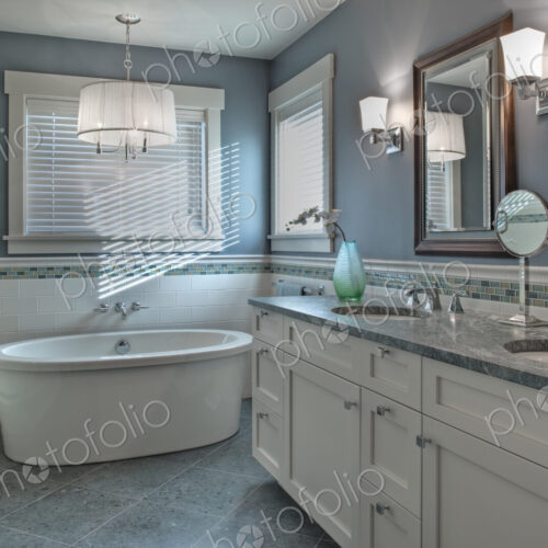 Bathtub, toilet and sink in modern bathroom Bathtub, toilet and sink in modern bathroom