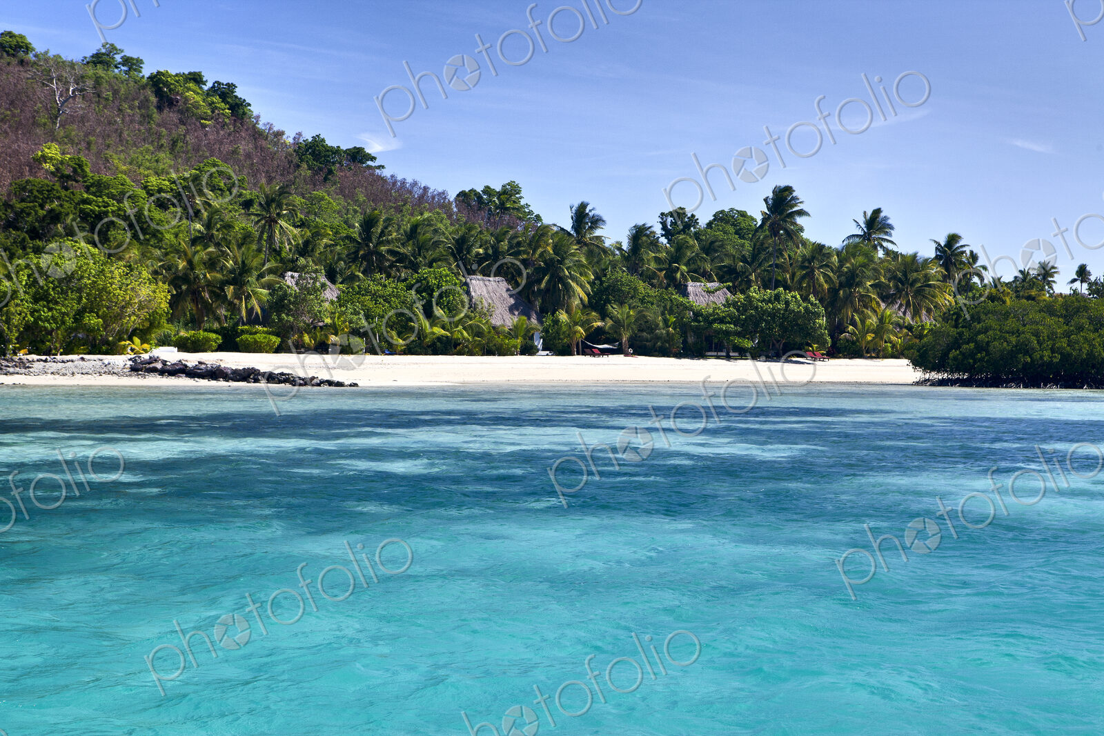 Bay In Tropical Island