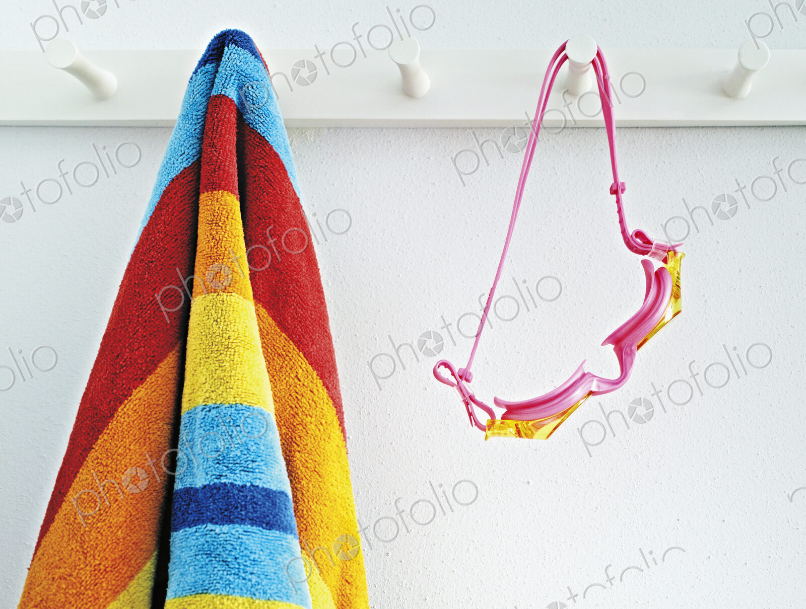 Beach Towel and Goggles