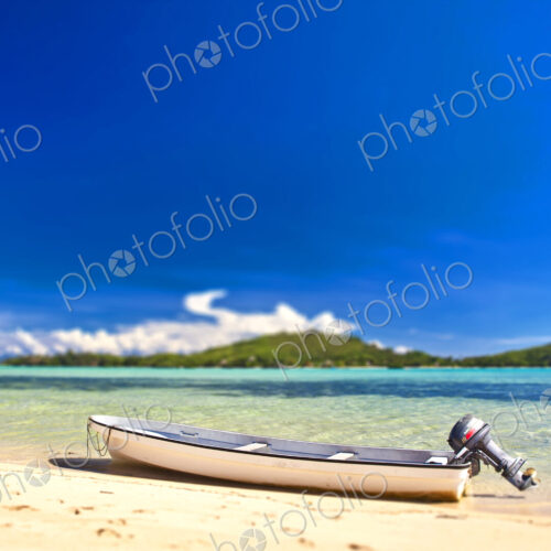 Beached Motorboat