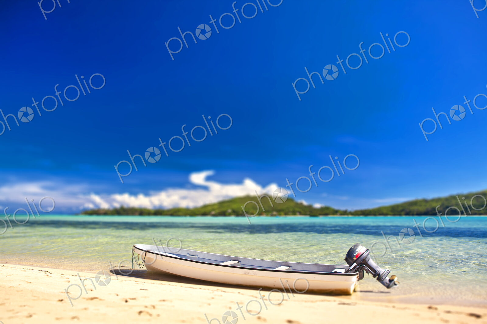 Beached Motorboat