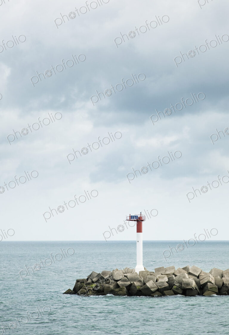 Beacon at Harbor Entrance