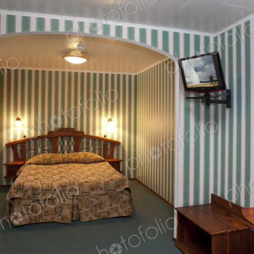 Bed In Hotel Room