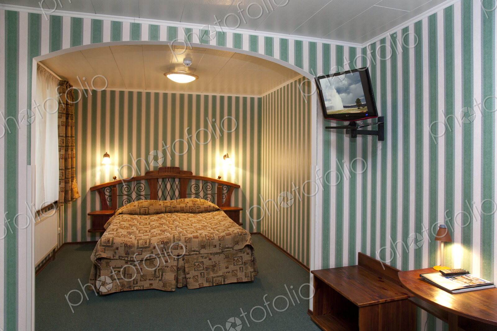 Bed In Hotel Room
