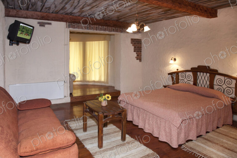 Bed In Hotel Room