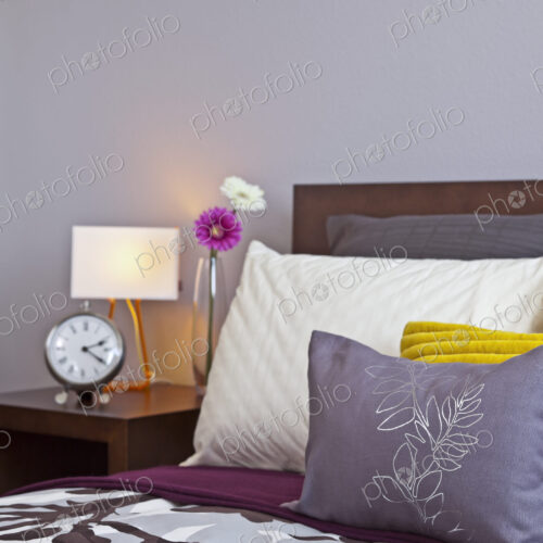 Bed and Nightstand