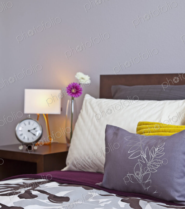 Bed and Nightstand