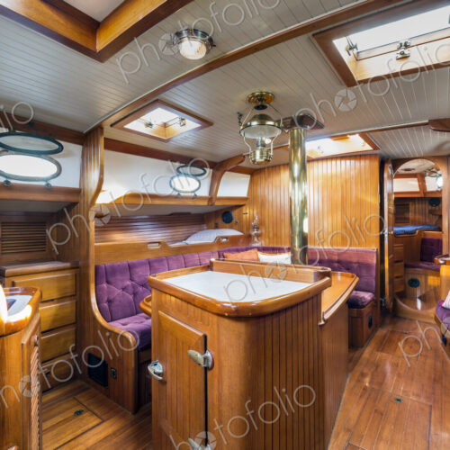 Below deck on houseboat