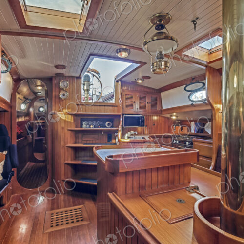 Below deck on houseboat