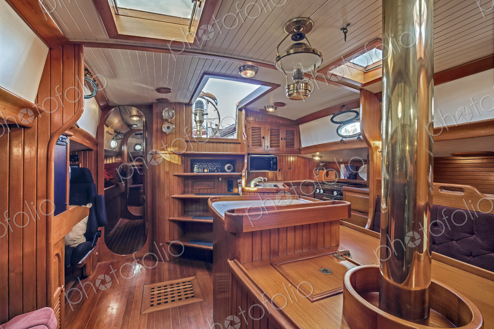 Below deck on houseboat