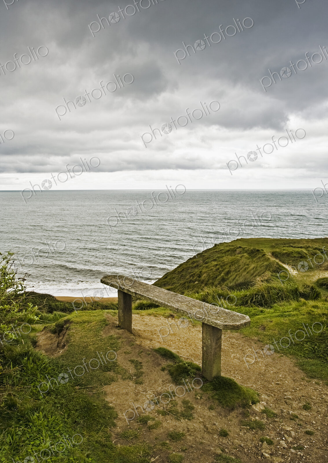 Bench Overlooking Ocean