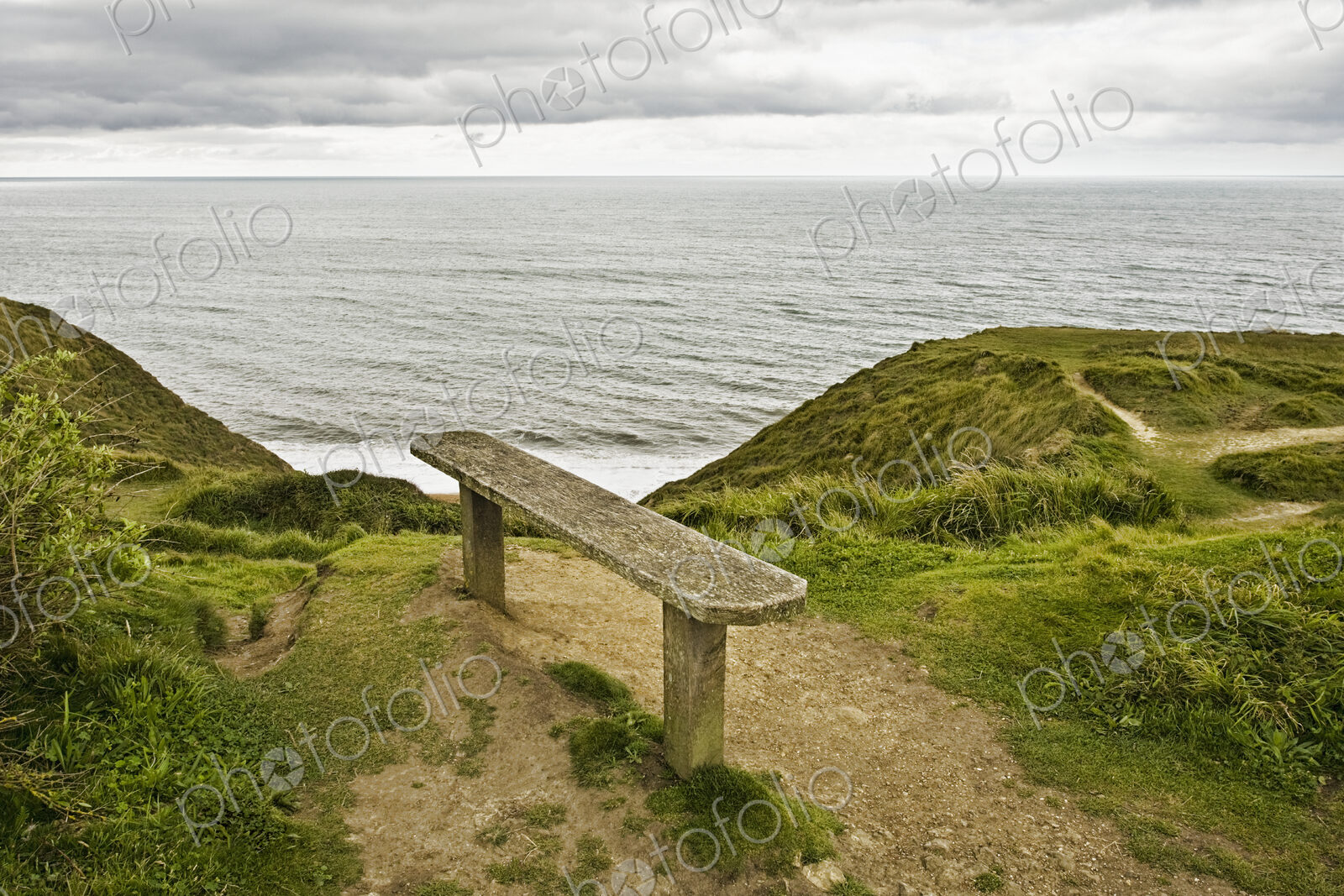 Bench Overlooking Ocean