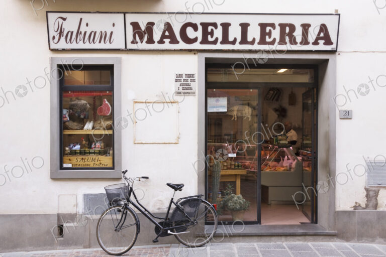 Bicycle in Front of Italian Delicatessen