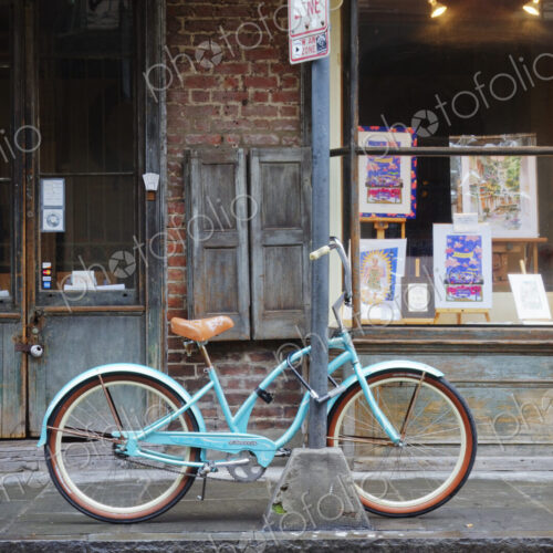 Bicycle in Front of a Storefront