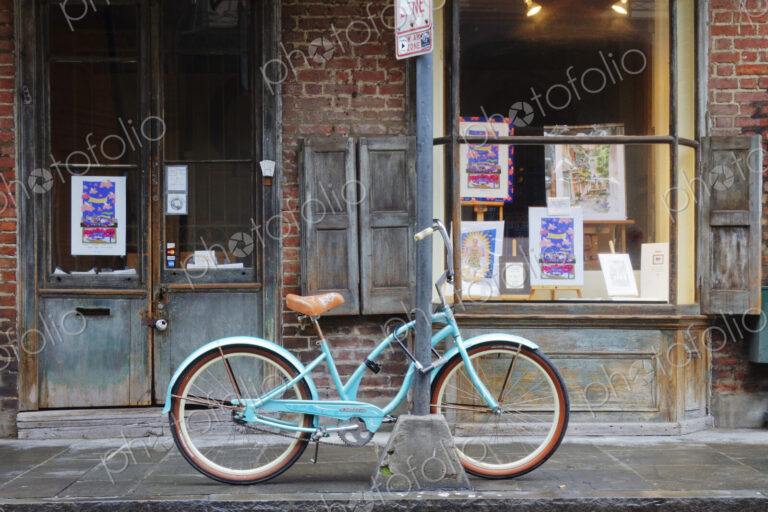 Bicycle in Front of a Storefront