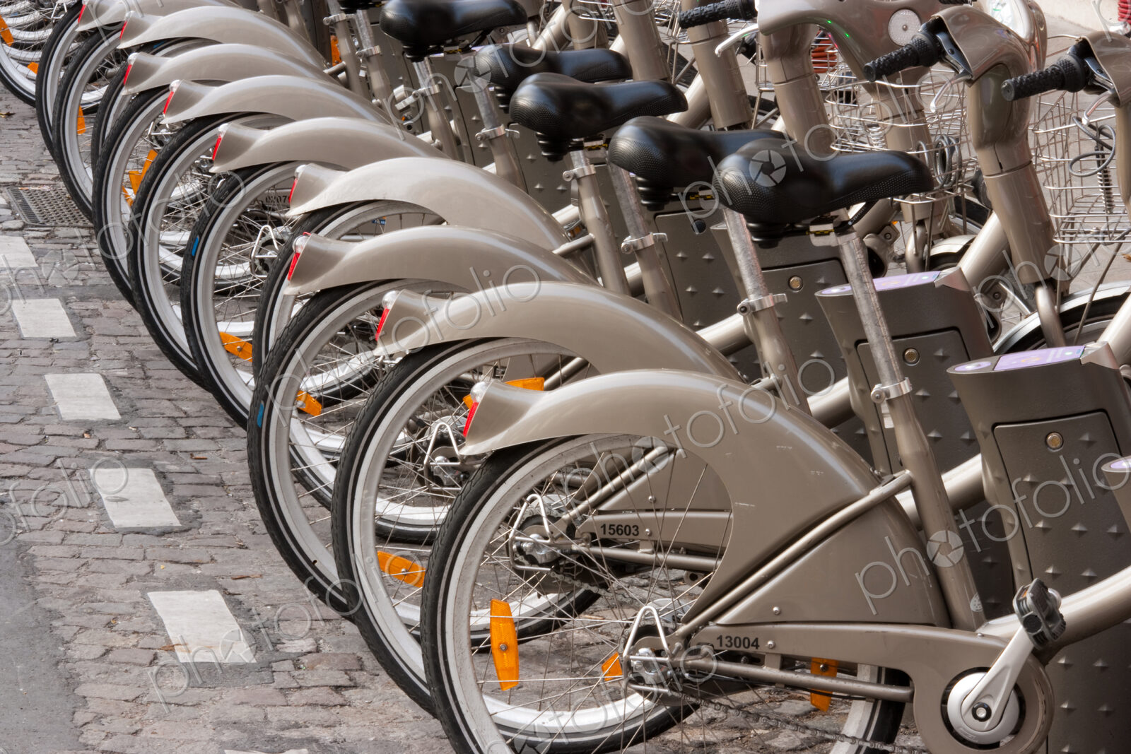 Bicycles for rent, Paris, France