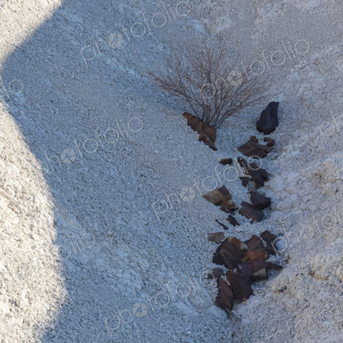 Big Bend National Park, Cerro Castellon, tuff rocks in a gully,