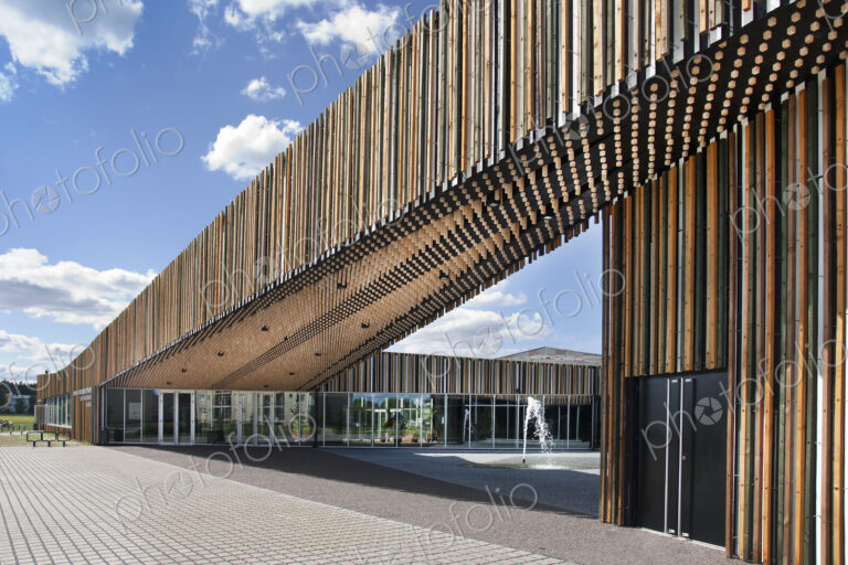 Bike Racks at a Modern Office Building