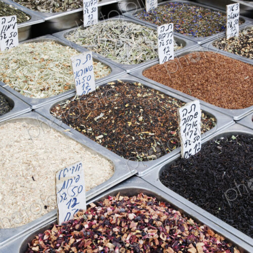 Bins of Fragrant Spices Bins of Fragrant Spices