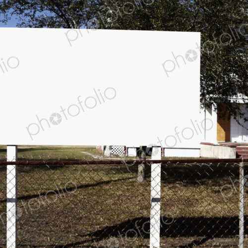 Blank Billboard on a Lawn Blank Billboard on a Lawn