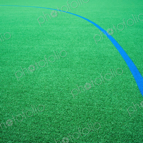 Blue Line on an Athletic Field