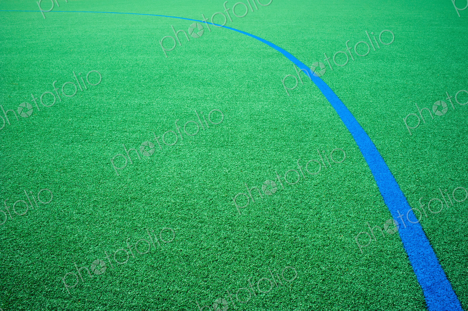 Blue Line on an Athletic Field