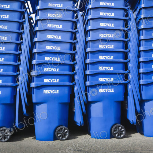 Blue Recycle Bins Blue Recycle Bins