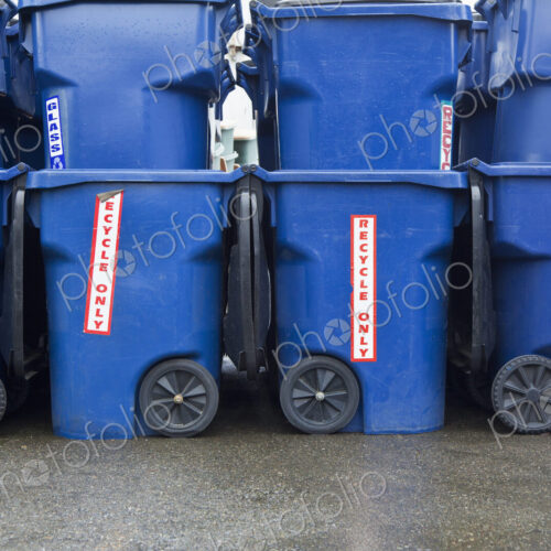 Blue Recycle Bins Blue Recycle Bins