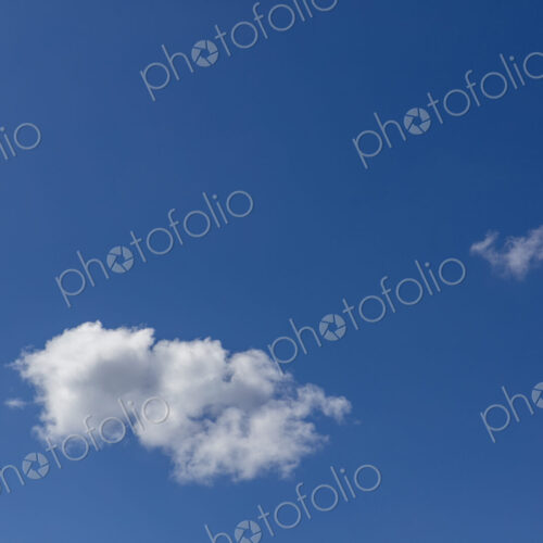 Blue sky and cumulus clouds