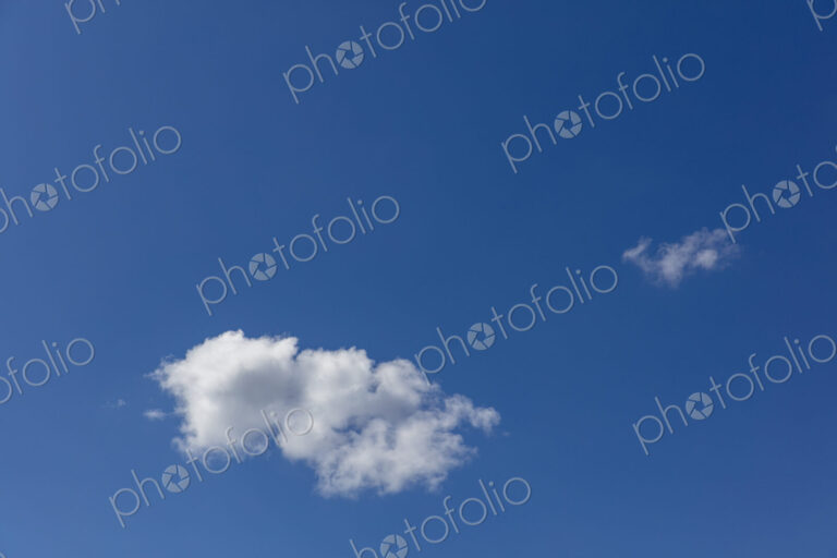 Blue sky and cumulus clouds